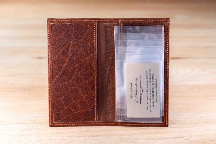 Belk Leather Solid Color Checkbook Cover Wallet