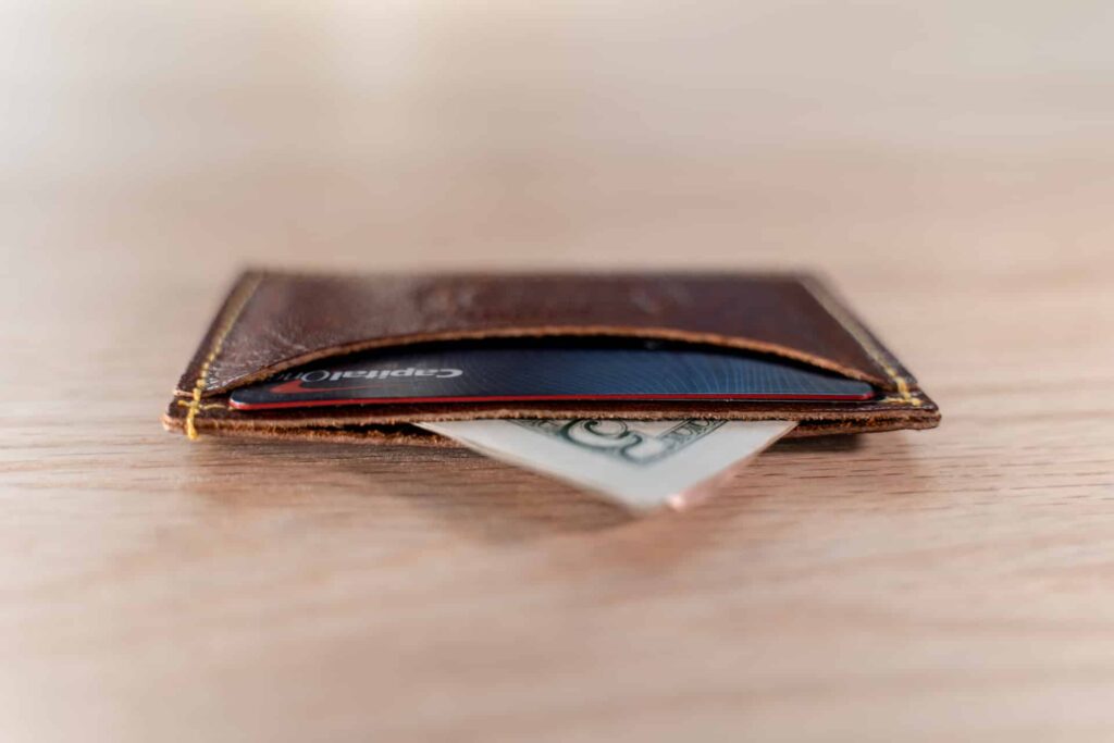 Slim Front Pocket Wallet - Bison Leather - Made in USA Slim Front Pocket Wallet - Bison Leather - Made in USA