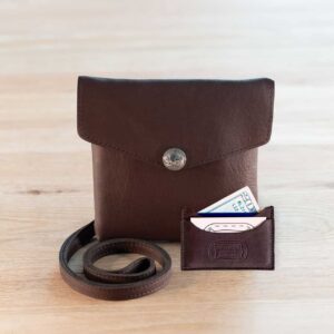 HMK Purse and Minimalist Wallet Set - Brown