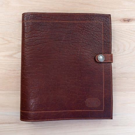 Buffalo Leather 3 Ring Binder - Soft Leather - Presentation Portfolio