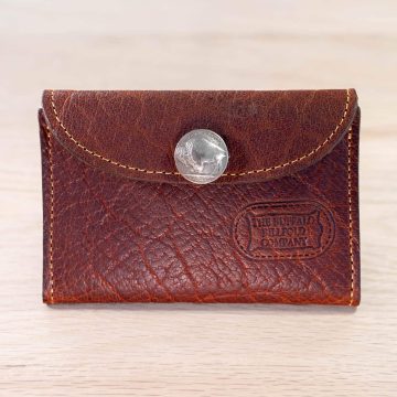 Women'S Mini Wallet - Red Leather