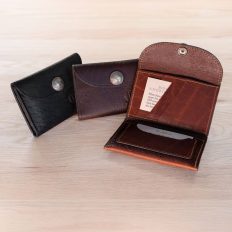 Women's Mini Wallets - Handmade with Brown, Black, and Red Leather - Made in USA