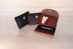 Women's Mini Wallets - Handmade with Brown, Black, and Red Leather - Made in USA
