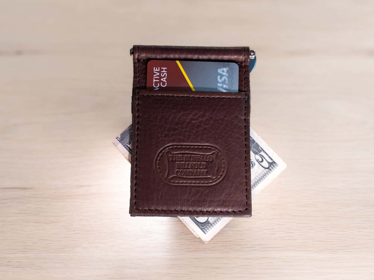 Leather Money Clip Wallet Chocolate — 33 Ranch & Saddlery, LLC