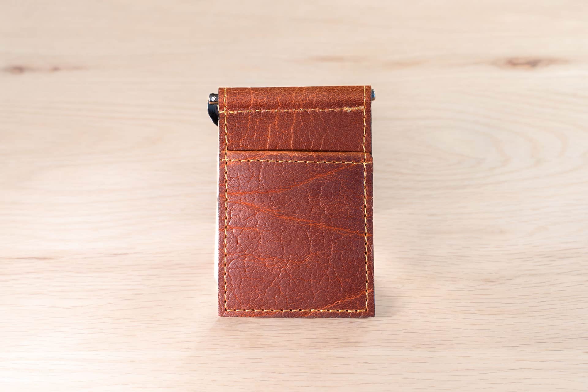 American Bison Magnetic Money clip Wallet - Rich Brown - Made in USA -  Buffalo Head Leather