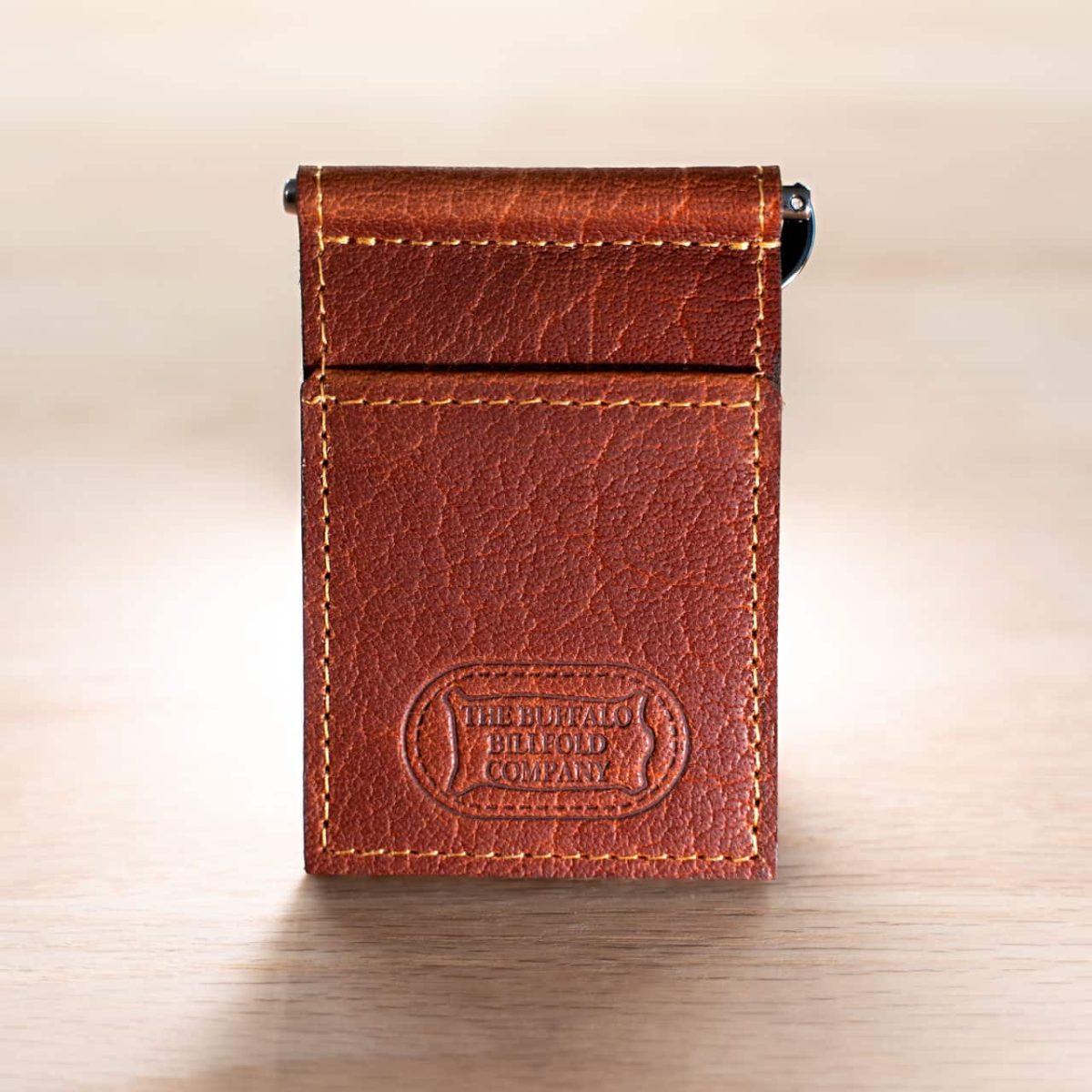leather money clip wallet