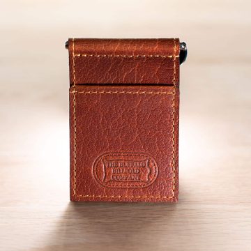 Leather Money Clip Wallet - Made In Usa
