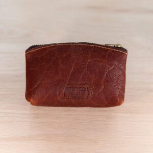 Gusseted Leather Coin Purse With Zipper | Buffalo Billfold Company
