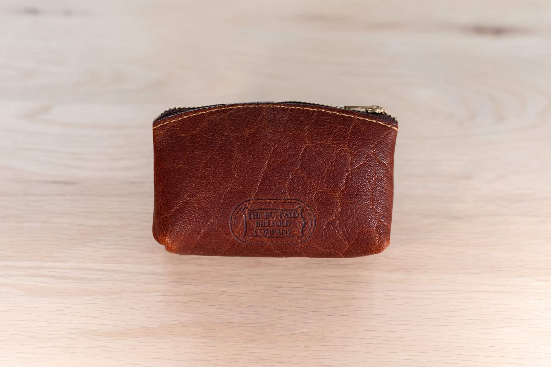 Gusseted Leather Coin Purse With Zipper | Buffalo Billfold Company