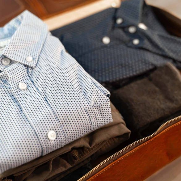 This carry-on sized flight bag holds clothing for business trips and weekend getaways.