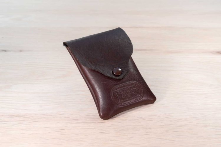Profile view of Brown Business Card Holder