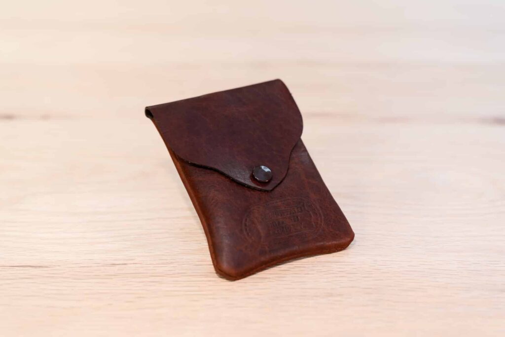 Profile view of Red Business Card Holder