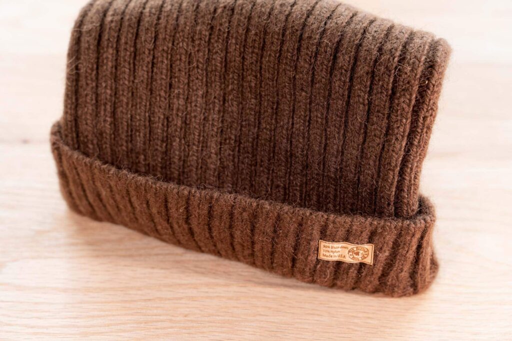 Brown Bison Wool Hat