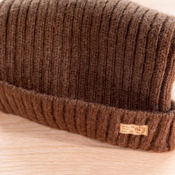 Brown Bison Wool Hat