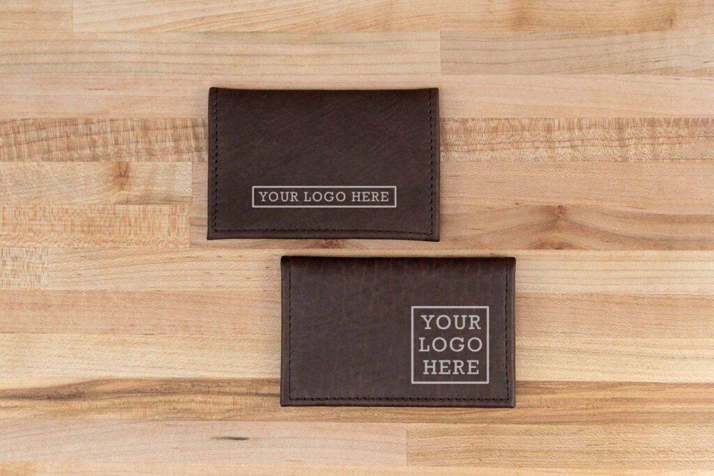 Leather Card Case with Your Business Logo