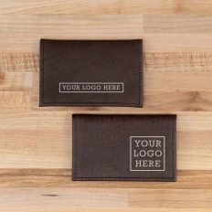 Leather Card Case with Your Business Logo