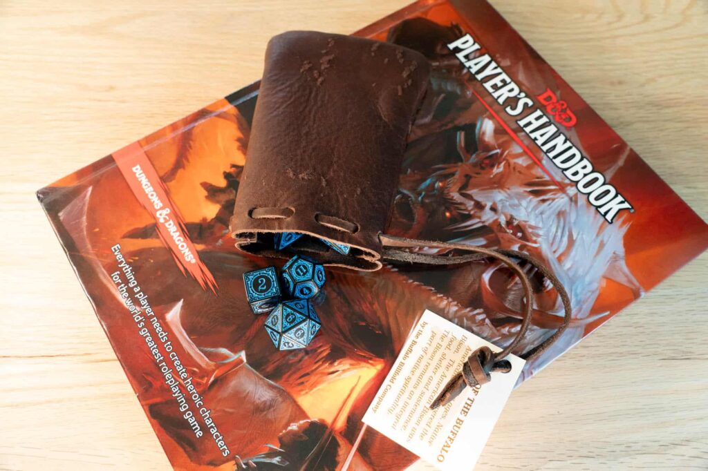 Leather Dice Bag for DND