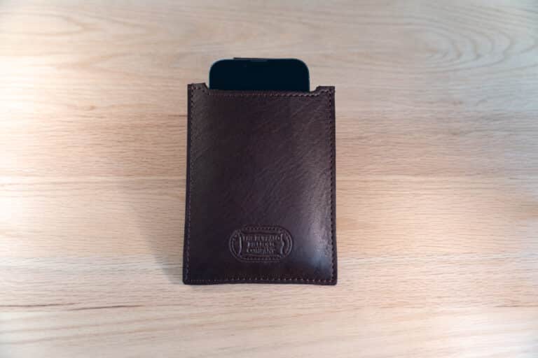 Leather Cell Phone Holster With Belt Loop Buffalo Billfold Company