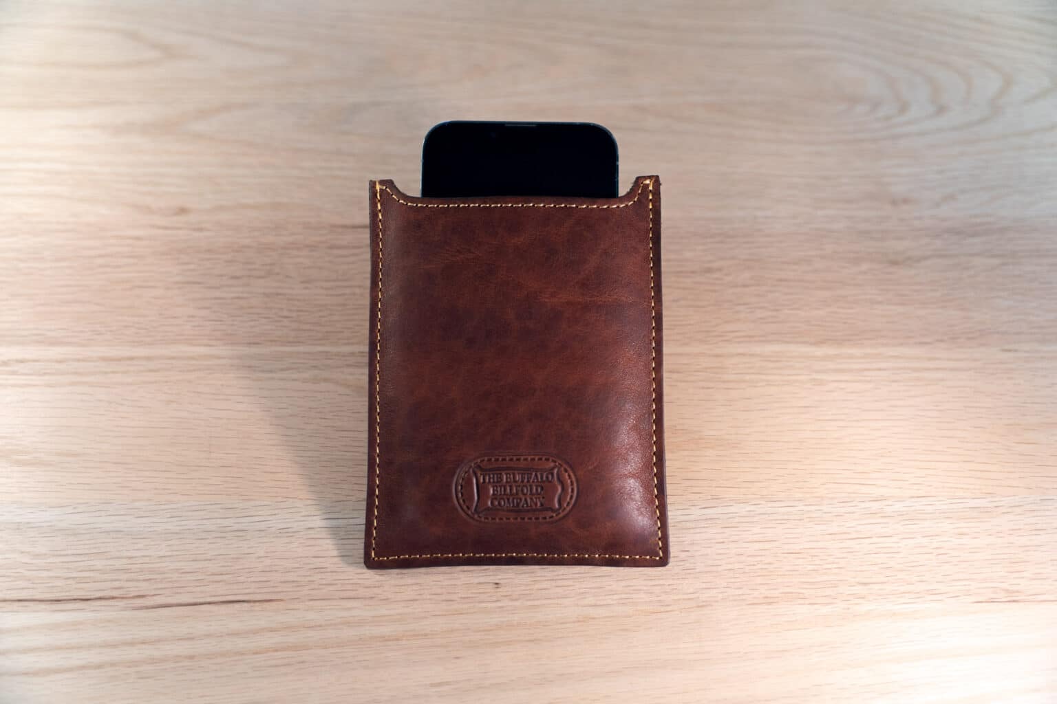 Leather Cell Phone Holster With Belt Loop Buffalo Billfold Company