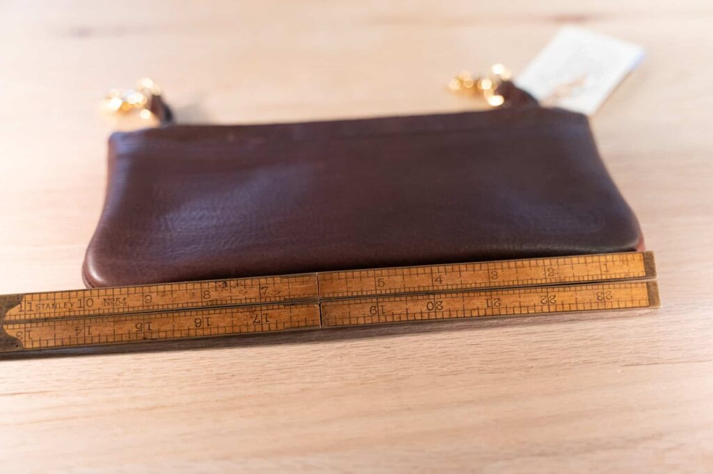 Leather Clip Pouch - 10 Inches Wide