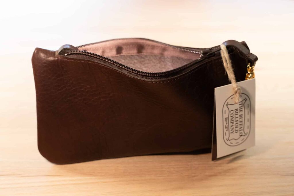 Inside of the Brown Leather Fanny Pack