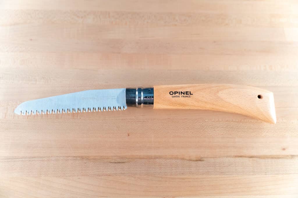 Opinel No.12 Carbon Steel Folding Knife - 12" when open.