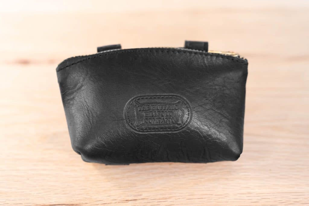 Black Leather Belt Pouch - Made in USA
