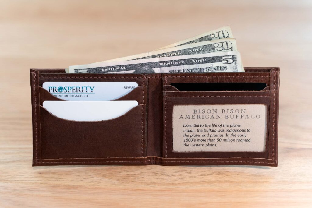 Mens Bifold Leather Wallet with ID Window Mens Bifold Leather Wallet with ID Window