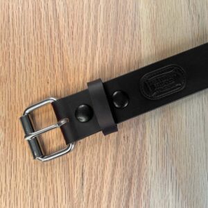 Wide Dark Brown Leather Belt - 1.5 inch - Made in USA