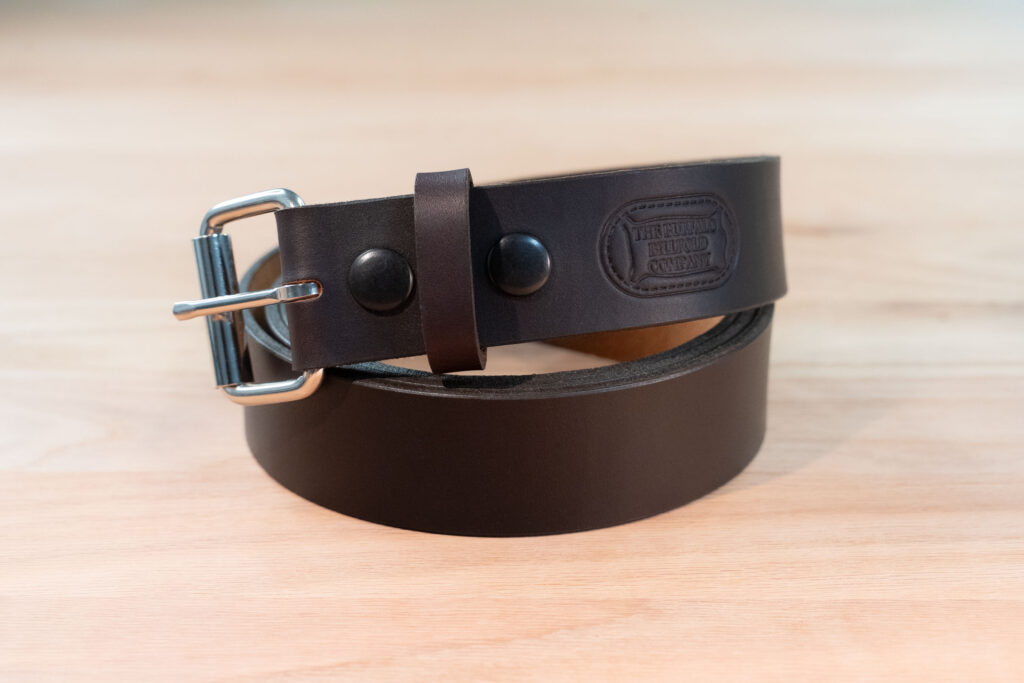 Mens Wide Leather Belt - Dark Brown - 1.5 Inch - Made in USA