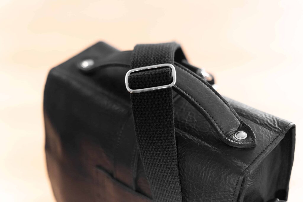 Adjust The Strap Using The Nickel Plated Brass Hardware