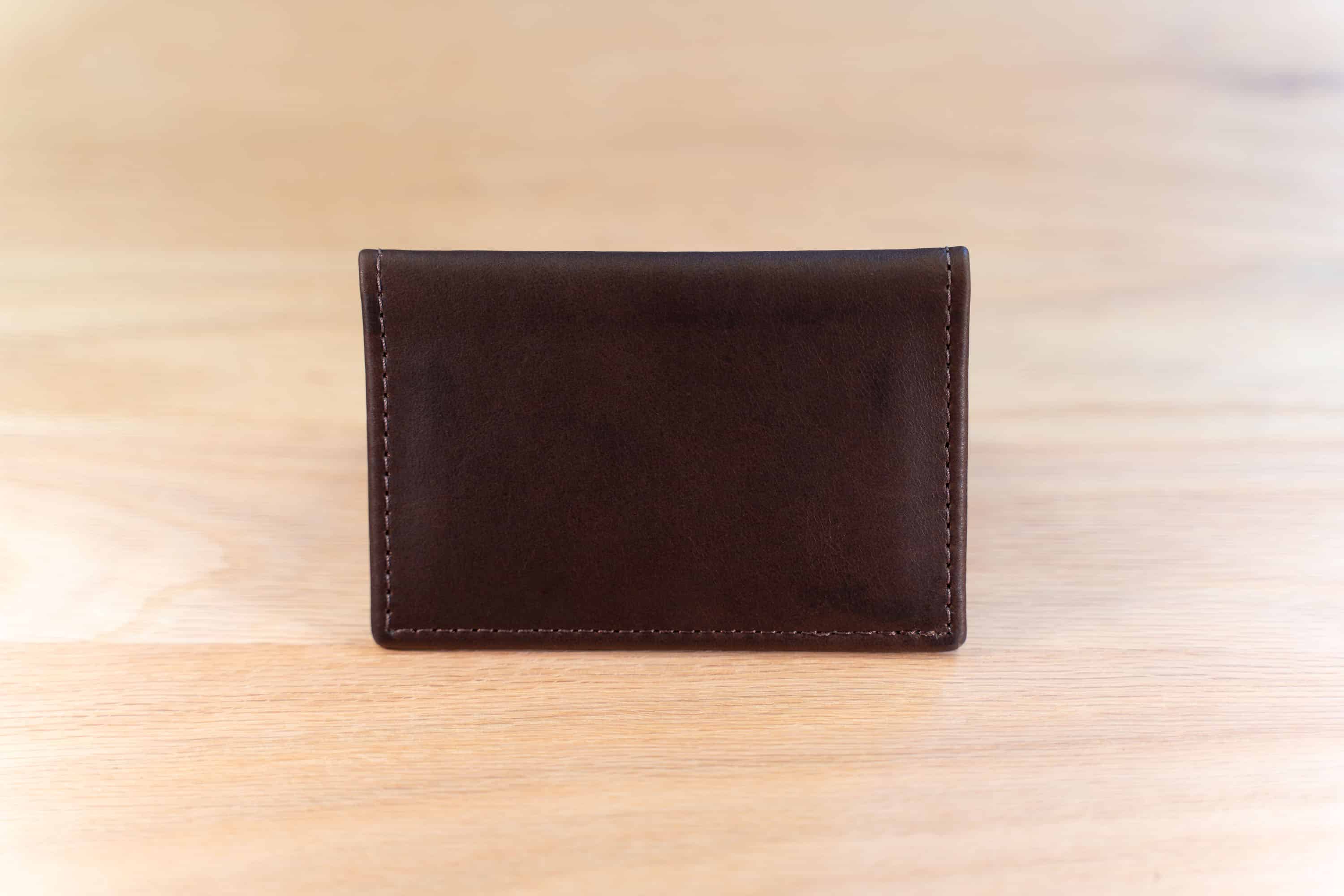 Bifold Leather Card Holder With ID Window | Buffalo Billfold Company