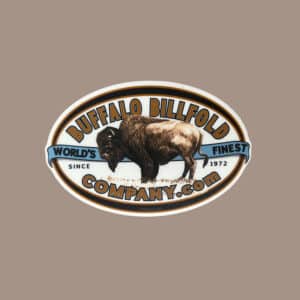 Worlds Finest Bison Leather Goods, Since 1972 - Buffalo Billfold Company Sticker