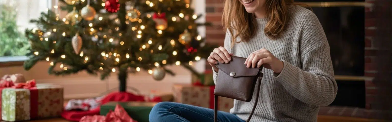 Leather Christmas gifts for women - Made in USA