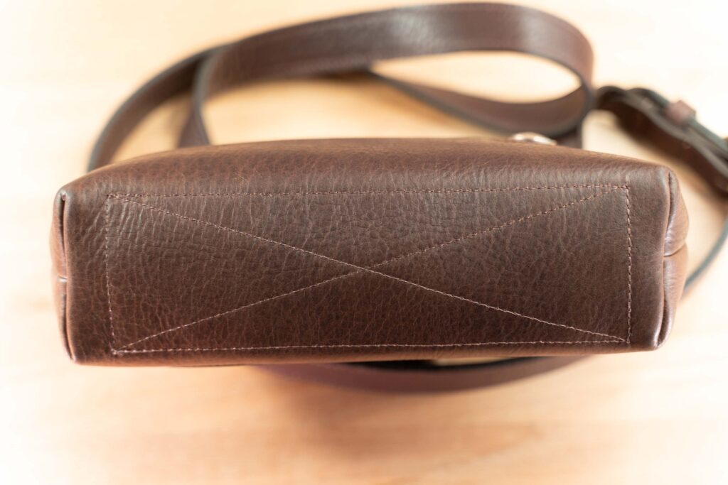 Reinforced Bottom On The Brown Southern Prairie Crossbody Leather Purse Reinforced Bottom On The Brown Southern Prairie Crossbody Leather Purse