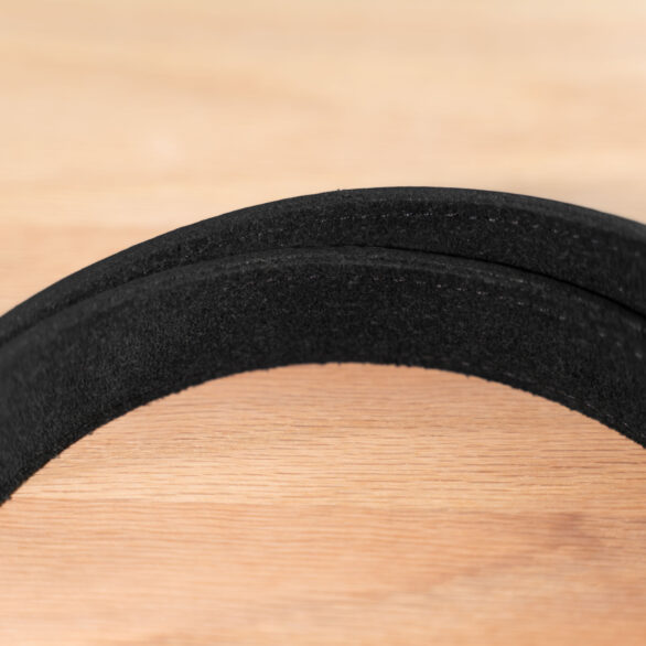 Comfortable and soft suede backing on the back of the Full Grain Leather Dress Belt