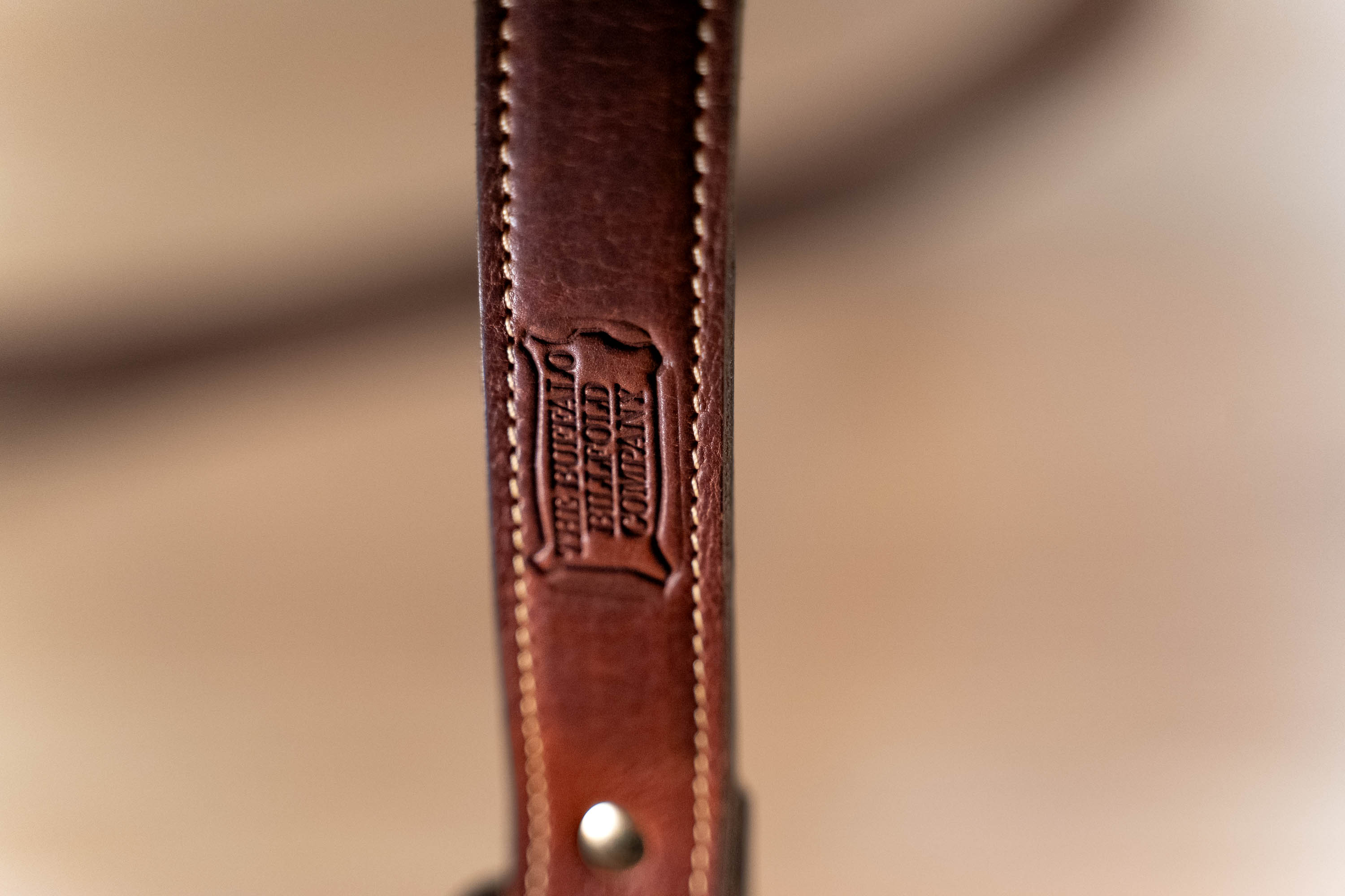 Full Grain Leather Dress Belt - Handcrafted From American Bison Leather Full Grain Leather Dress Belt - Handcrafted From American Bison Leather