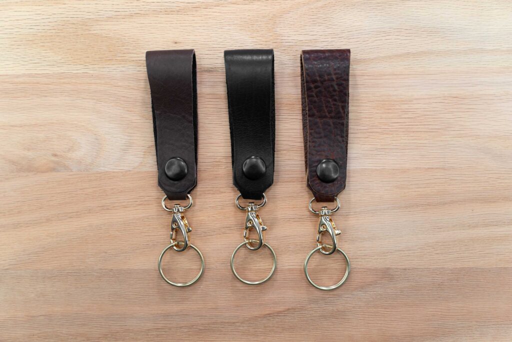 Leather Belt Key Holder - Full Grain Leather - Made In Usa