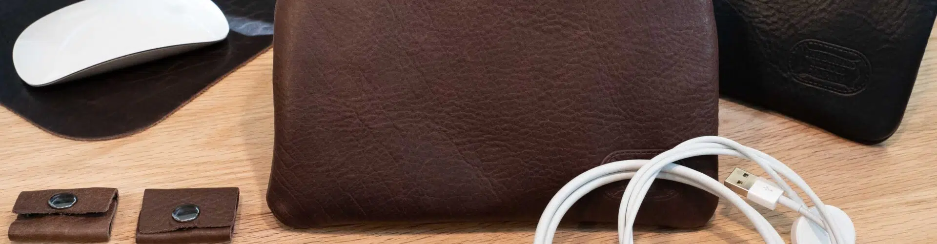 Leather Tech Accessories - Made in USA